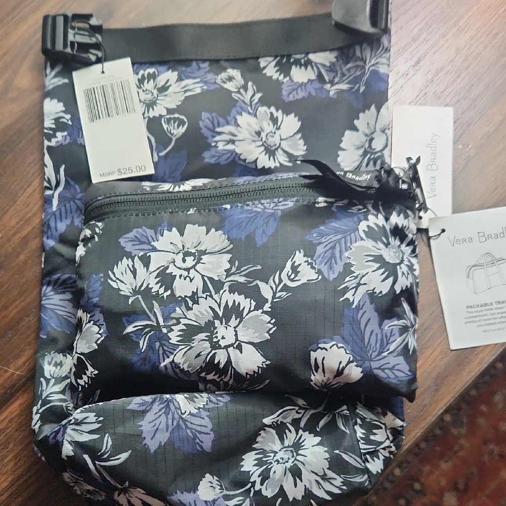 Vera Bradley Frosted Floral Packable And Ditty Bag